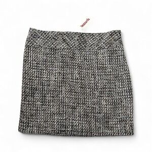 NWT The Limited Women's Brown Tweed Mini Skirt 6